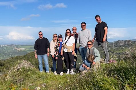 Alpenblickdrei-Team beim Spaziergang in der Toskana