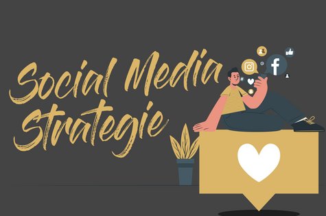 Social Media Strategie visuell dargestellt